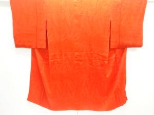 アンティーク　紋錦紗　竹模様織り出し長襦袢